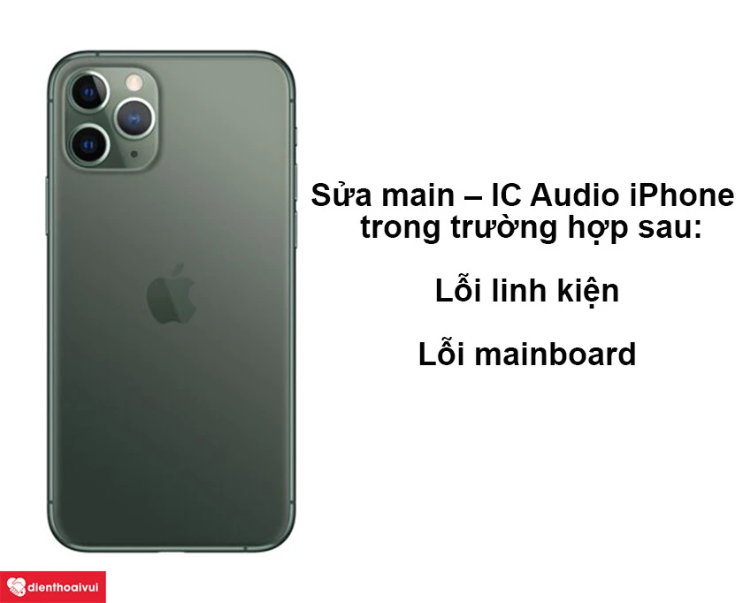 sửa main ic audio iphone 11 pro max