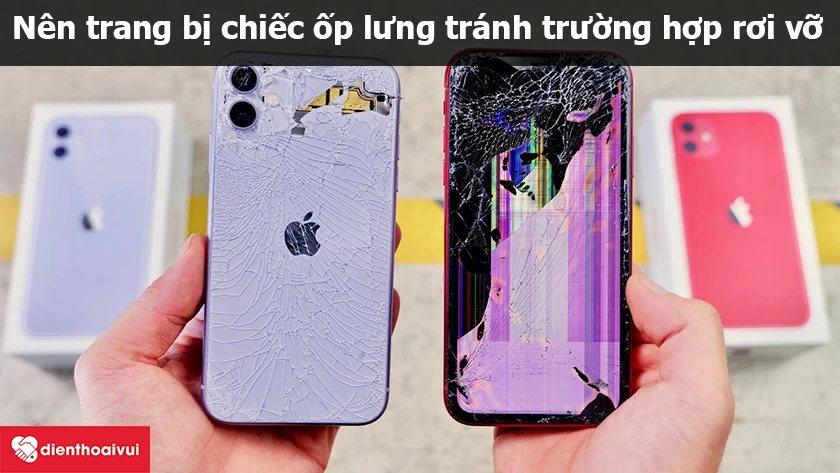 iPhone 11 bị hỏng anten s&oacute;ng do rơi vỡ, d&iacute;nh nước
