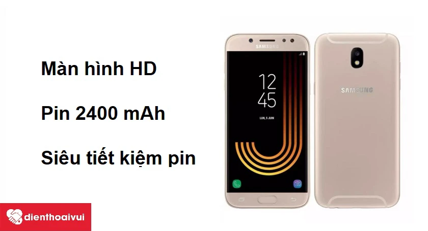 M&agrave;n h&igrave;nh độ ph&acirc;n giải HD c&ugrave;ng dung lượng pin 2400 mAh với khả năng si&ecirc;u tiết kiệm pin