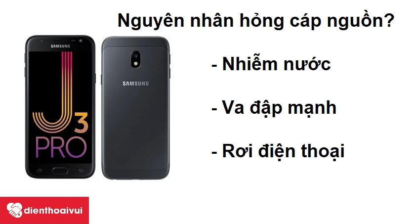 C&aacute;ch khắc phục điện thoại Galaxy J3 Pro thường xuy&ecirc;n sập nguồn