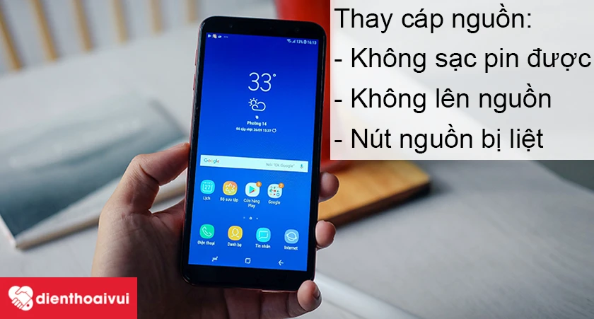 Dấu hiệu nhận biết c&aacute;p nguồn Samsung Galaxy J6 Plus bị hỏng