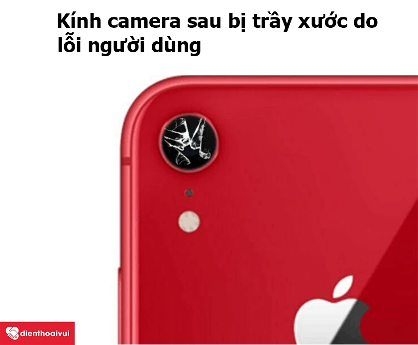 K&iacute;nh camera sau bị trầy xước