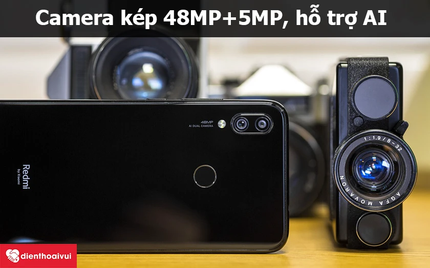 Xiaomi Redmi Note 7 – Camera kép 48MP+5MP, hỗ trợ AI