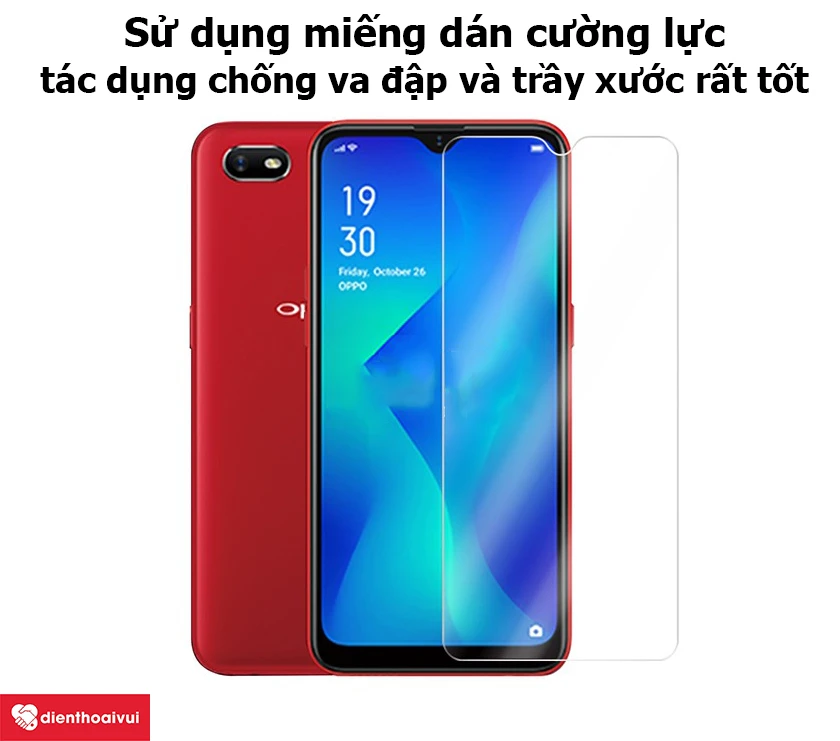 Sử dụng miếng d&aacute;n cường lực