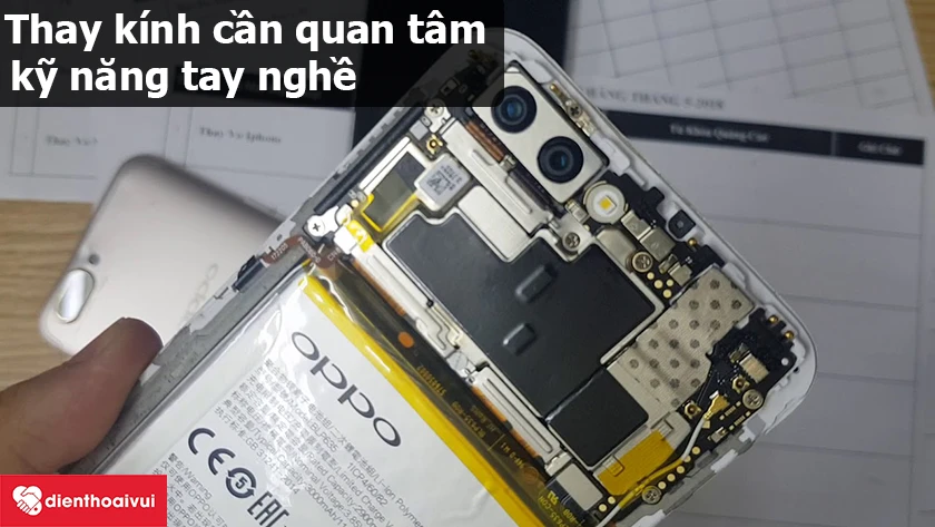 Những yếu tố hoàn thiện công nghệ thay kính OPPO R11 Plus