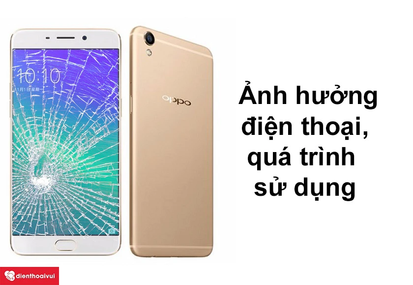 Nứt vỡ mặt kính màn hình ảnh hưởng đến điện thoại và quá trình sử dụng như thế nào?