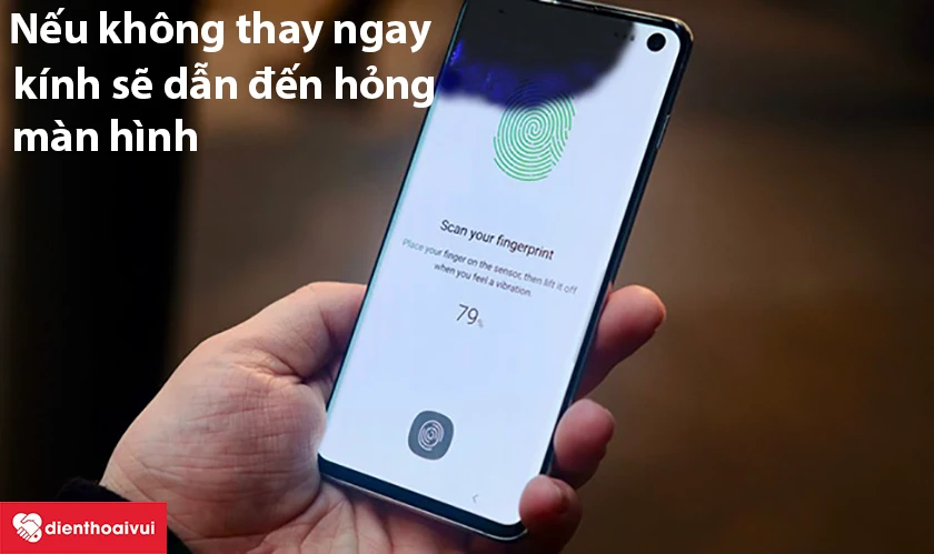 Mặt k&iacute;nh hỏng dễ dẫn đến hỏng to&agrave;n bộ m&agrave;n h&igrave;nh