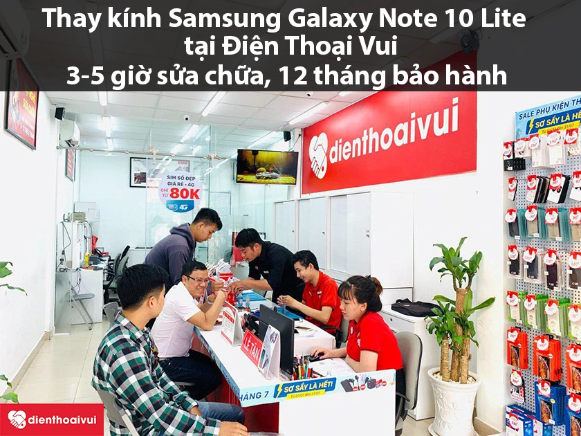 Thay k&iacute;nh Samsung Galaxy Note 10 Lite gi&aacute; rẻ, chất lượng cao tại Điện Thoại Vui