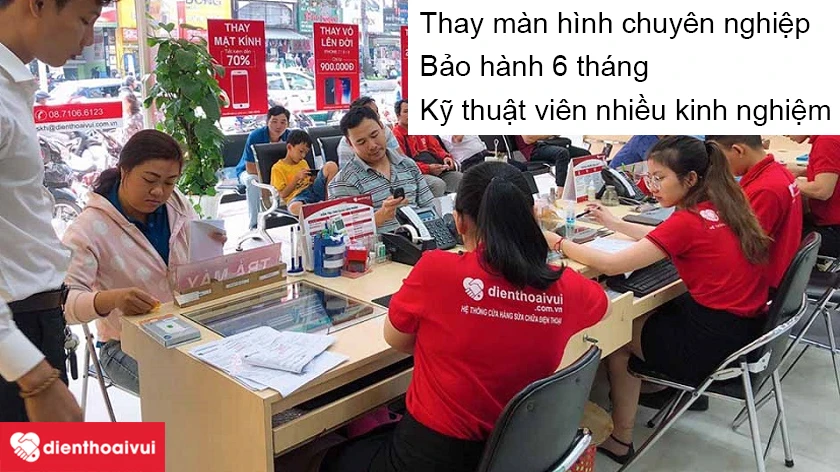 Thay m&agrave;n h&igrave;nh điện thoại Asus