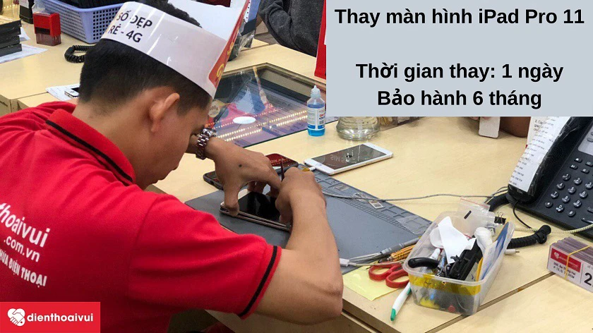 Dịch vụ thay m&agrave;n h&igrave;nh iPad Pro 11 chất lượng cao, gi&aacute; phải chăng tại hệ thống Điện Thoại Vui