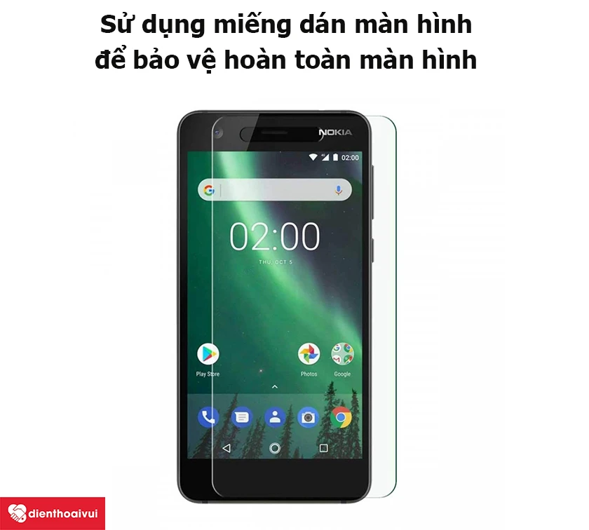 Sử dụng miếng dán màn hình