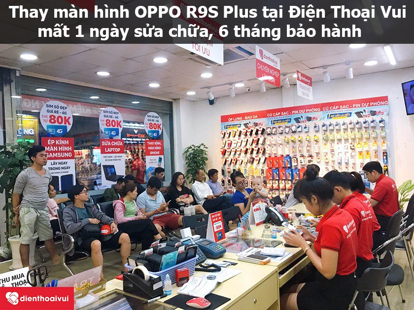 Thay m&agrave;n h&igrave;nh OPPO R9S Plus tại Điện Thoại Vui với chất lượng tốt nhất v&agrave; gi&aacute; cả hợp l&yacute;