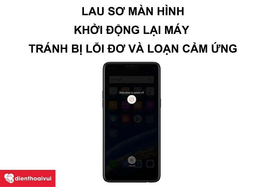 Hướng dẫn các khắc phục màn hình của Reno 2 bị đơ và loạn cảm ứng