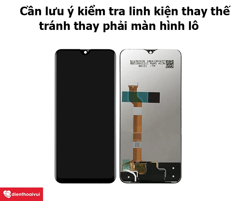 Lưu &yacute; về linh kiện m&agrave;n h&igrave;nh khi thay thế