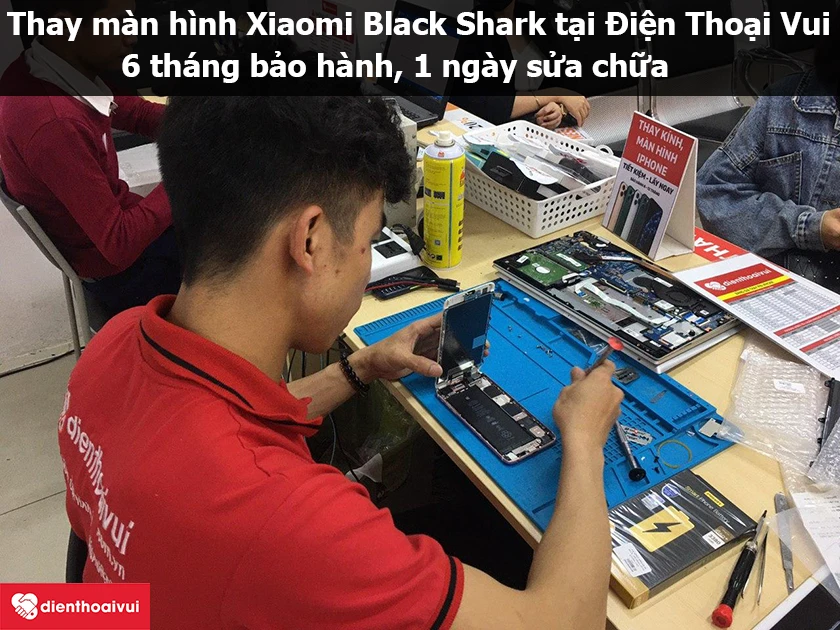 Dịch vụ thay m&agrave;n h&igrave;nh Xiaomi Black Shark uy t&iacute;n, chuy&ecirc;n nghiệp