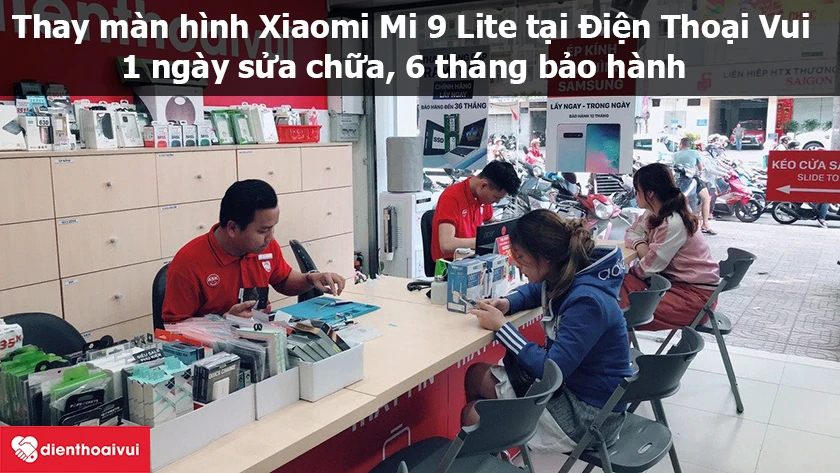 Dịch vụ thay màn hình Xiaomi Mi 9 Lite uy tín, chất lượng