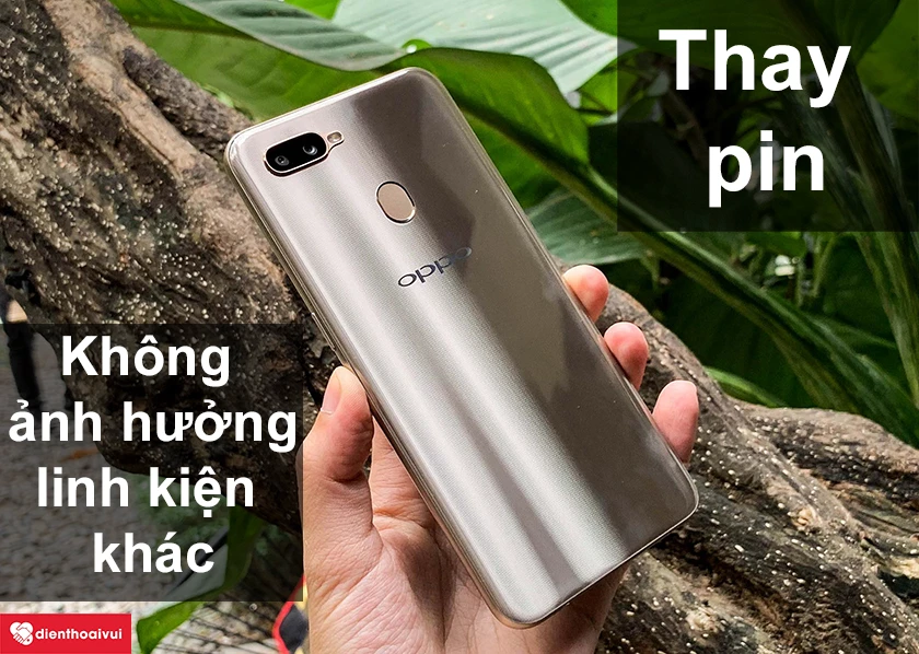 việc thay pin kh&ocirc;ng hề ảnh hưởng