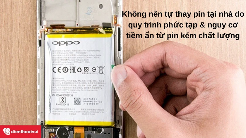 Vì sao không nên tự thay pin cho OPPO R11 tại nhà?