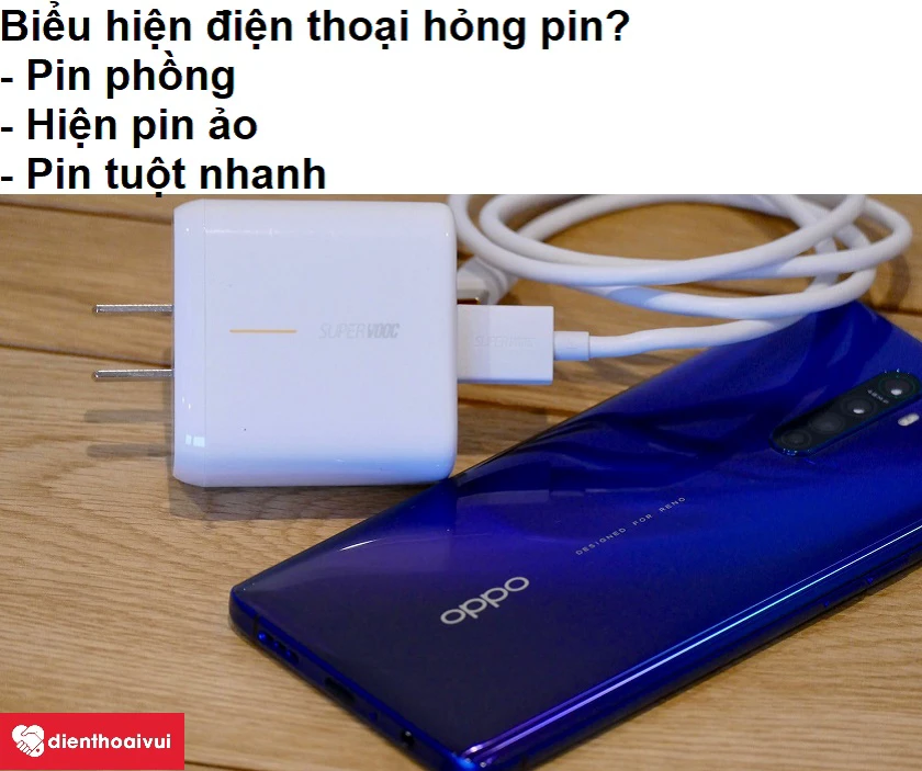 Khắc phục điện thoại Reno Ace kh&ocirc;ng sạc v&agrave;o pin?