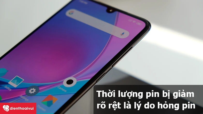 Lý do hỏng pin đi&ecirc;̣n thoại xiaomi