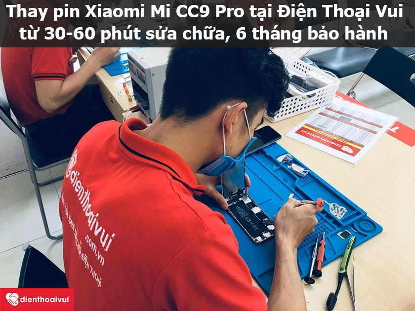 Thay pin Xiaomi Mi CC9 Pro lấy ngay, gi&aacute; tốt tại Điện Thoại Vui