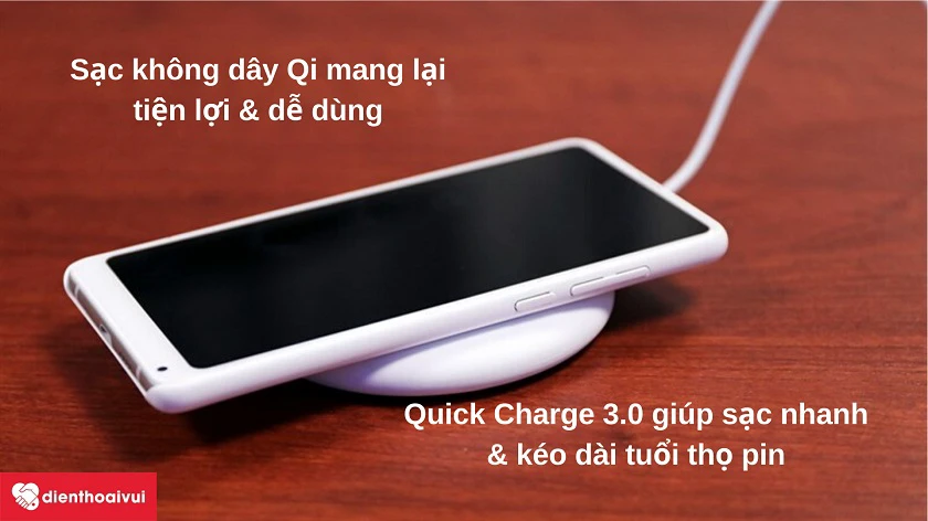 Tìm hi&ecirc;̉u v&ecirc;̀ tính năng sạc nhanh Quick Charge và sạc kh&ocirc;ng d&acirc;y Qi tr&ecirc;n Xiaomi Mi Mix 2s