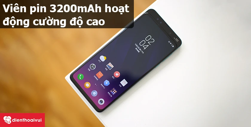 Xiaomi Mi Mix 3 &ndash; Vi&ecirc;n pin 3200mAh hoạt động cường độ cao