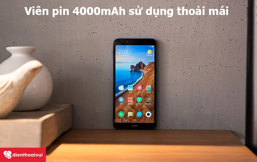 Xiaomi Redmi 7A &ndash; Vi&ecirc;n pin 4000mAh sử dụng thoải m&aacute;i