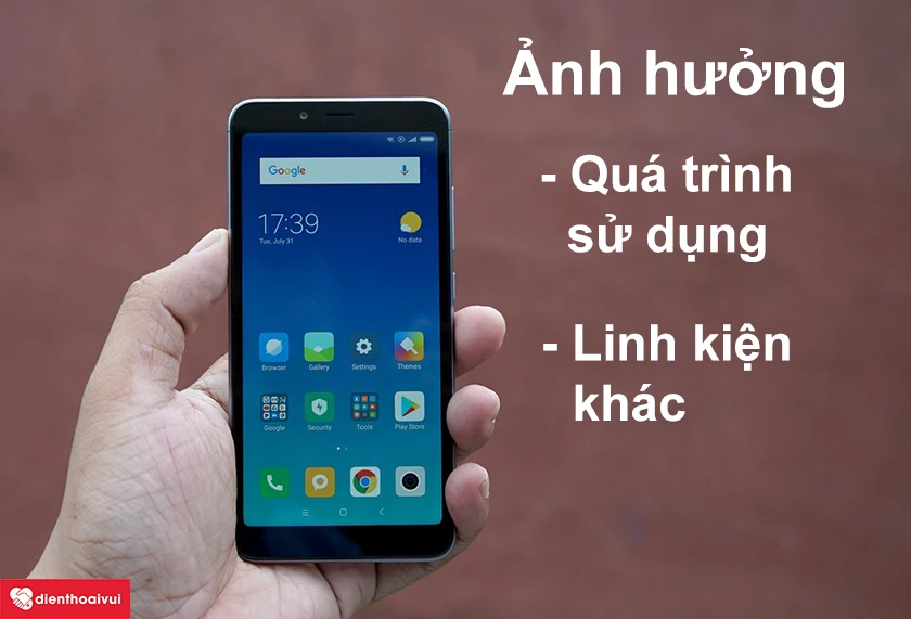 Hư pin ảnh hưởng như thế n&agrave;o đến qu&aacute; tr&igrave;nh sử dụng cũng như c&aacute;c linh kiện kh&aacute;c?