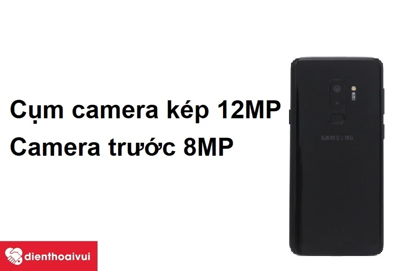 Cụm camera kép 12MP, camera trước 8MP cho hình ảnh sắc nét
