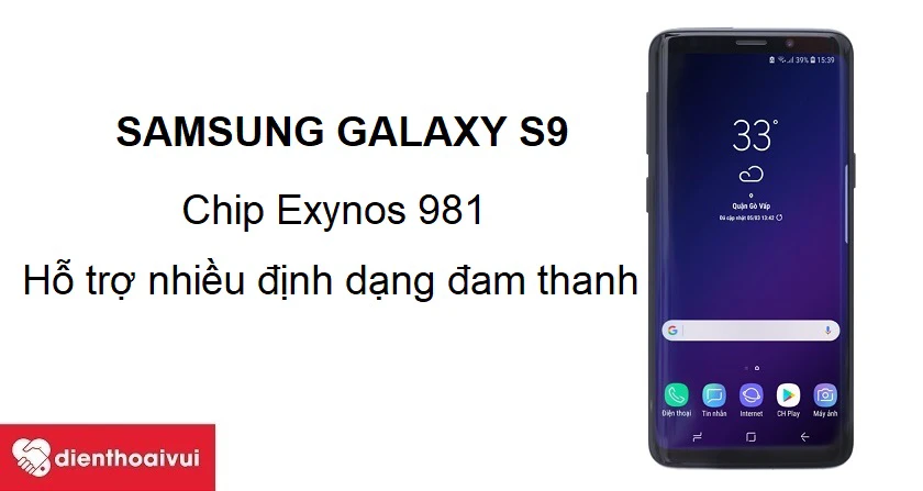 Bộ vi xử lý Exynos 981 ram 4 GB, hỗ trợ nhiều định dạng âm thanh
