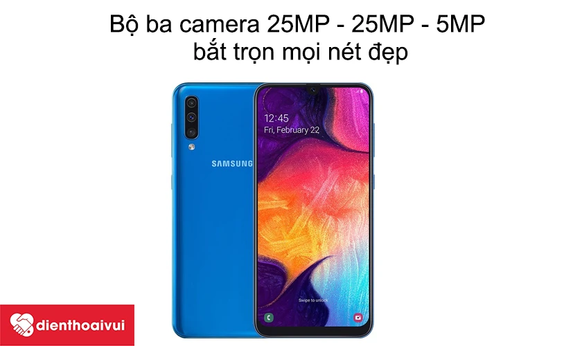 Bộ ba camera 25MP - 25MP - 5MP bắt trọn mọi n&eacute;t đẹp
