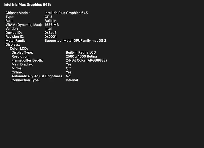 C&aacute;ch test, kiểm tra m&agrave;n h&igrave;nh Retina của Macbook