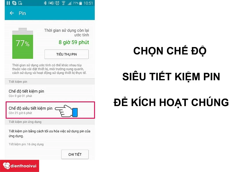Chế độ si&ecirc;u tiết kiệm pin tr&ecirc;n Samsung Galaxy J7 Plus
