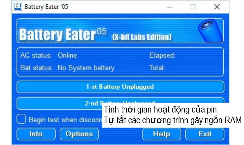 tool kiểm tra độ chai pin Battery Eater