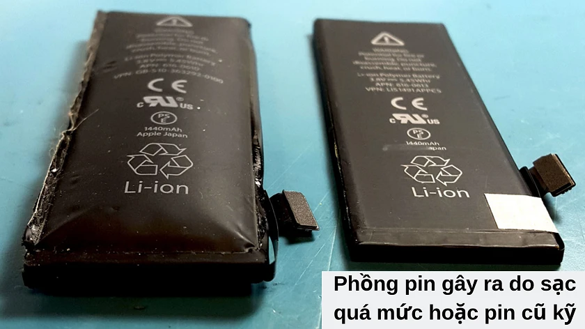 iPhone 7, 7 Plus phồng pin