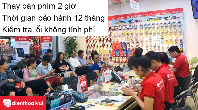 Thay b&agrave;n ph&iacute;m Macbook Air 2012 ch&iacute;nh h&atilde;ng, gi&aacute; tốt tại Điện Thoại Vui