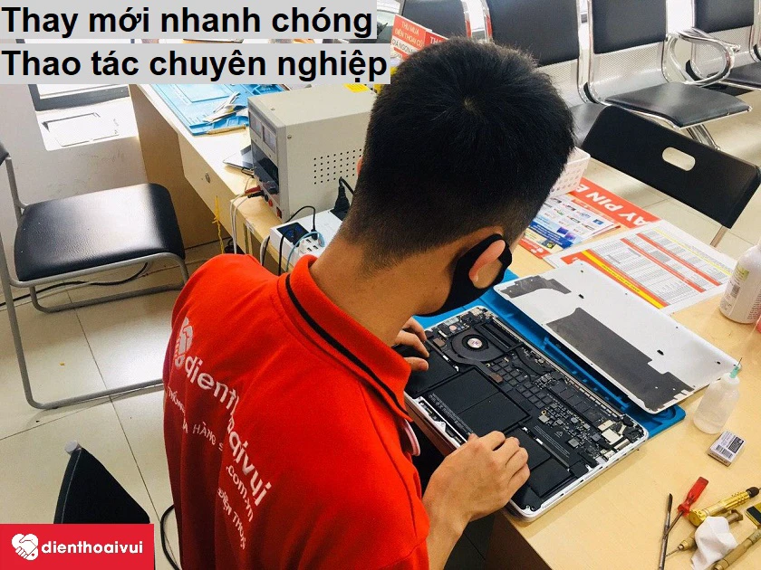 Thay b&agrave;n ph&iacute;m Macbook Air 2016 gi&aacute; tốt, nhanh ch&oacute;ng tại Điện Thoại Vui