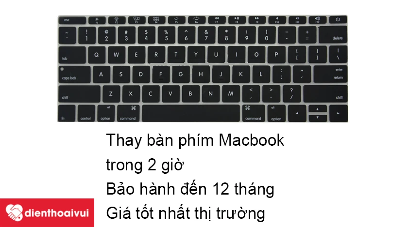 Thay b&agrave;n ph&iacute;m Macbook Air 2017 gi&aacute; tốt nhất tại Điện Thoại Vui