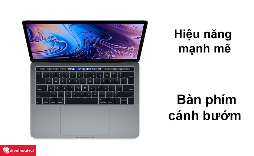 Macbook Pro 2018 - Hiệu năng mạnh mẽ, b&agrave;n ph&iacute;m c&aacute;nh bướm nhạy v&agrave; &ecirc;m