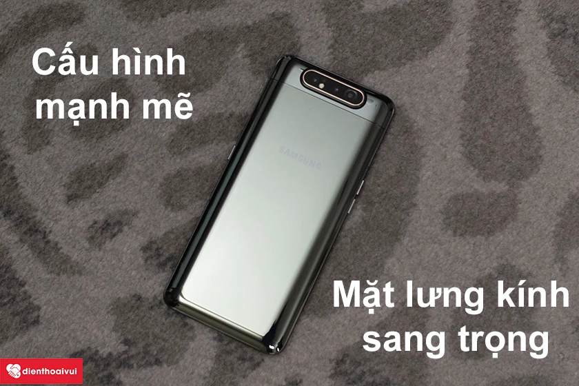 Samsung Galaxy A80 - Cấu h&igrave;nh mạnh mẽ, mặt lưng k&iacute;nh sang trọng