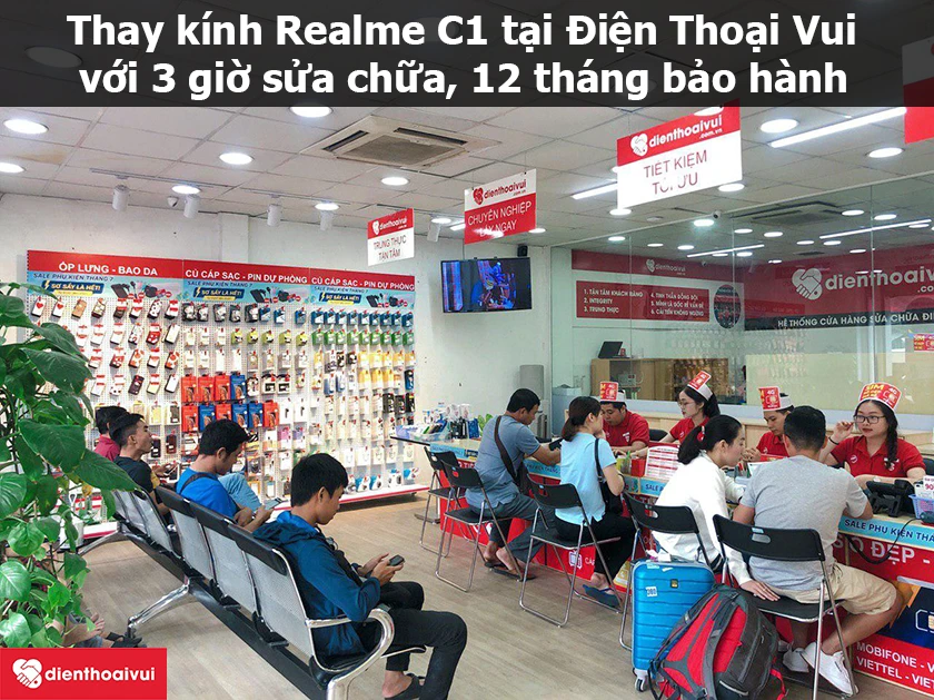 Thay k&iacute;nh Realme C1 gi&aacute; tốt, lấy ngay tại H&agrave; Nội v&agrave; Hồ CH&iacute; Minh
