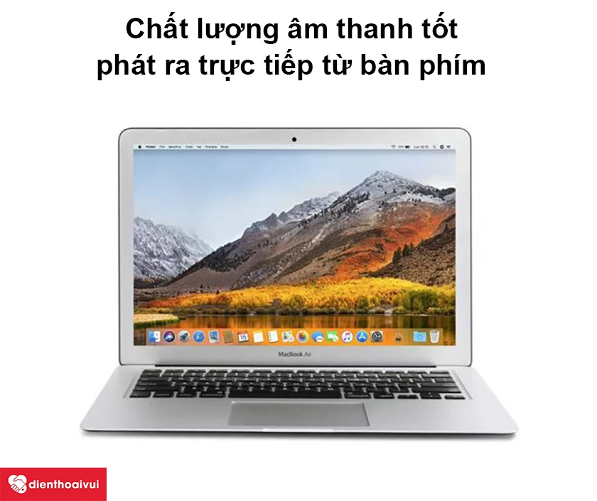 Macbook Air 2011 &ndash; Chất lượng &acirc;m thanh tốt ph&aacute;t ra trực tiếp từ b&agrave;n ph&iacute;m