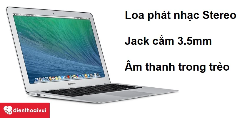 Loa ph&aacute;t nhạc stereo v&agrave; jack cắm tai nghe 3.5mm cho chất lượng &acirc;m thanh tốt