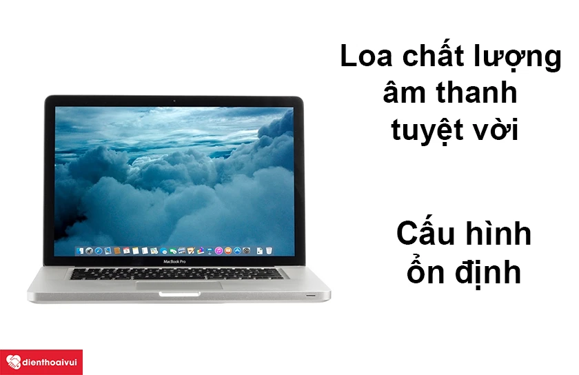 Macbook Pro 2011 - Cấu h&igrave;nh ổn định, thiết kế dải loa tinh tế mang lại &acirc;m thanh tuyệt vời