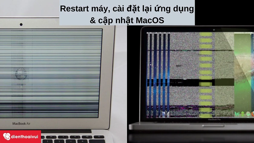 Giải pháp khắc phục tạm thời các tri&ecirc;̣u chứng tr&ecirc;n màn hình MacBook Air 2018