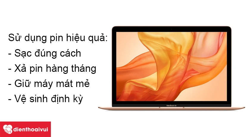 Sử dụng pin hiệu quả gi&uacute;p tăng tuổi thọ sau khi thay pin