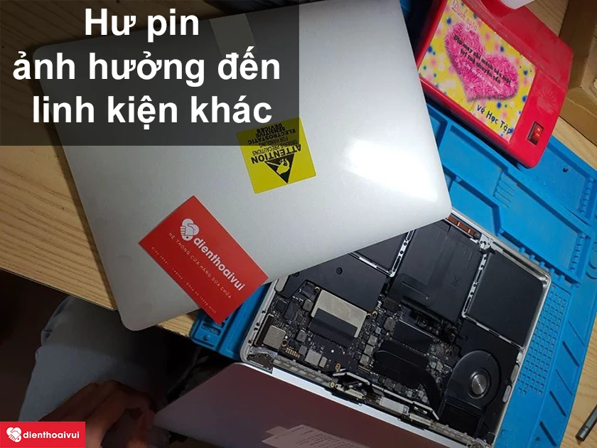 Hư pin ảnh hưởng như thế n&agrave;o đến Macbook Pro 2017 v&agrave; qu&aacute; tr&igrave;nh sử dụng?