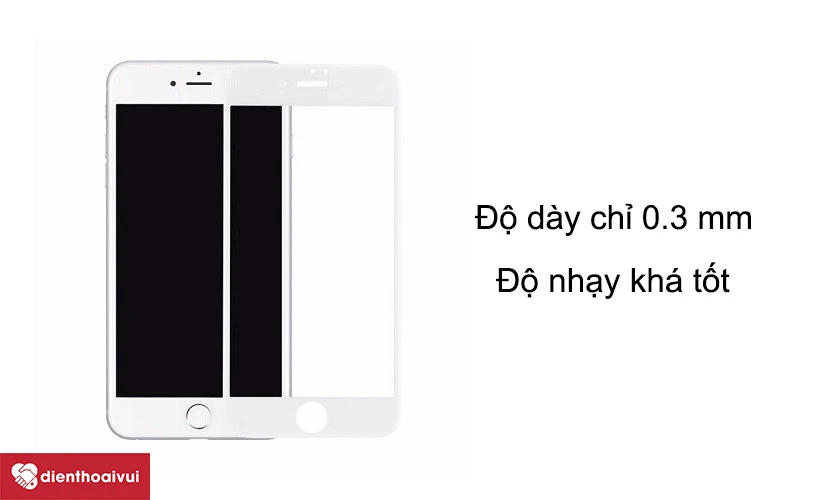 Miếng d&aacute;n cường lực 4D d&agrave;nh cho iPhone 6 / 6S