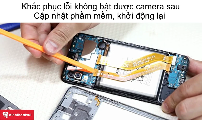 C&aacute;ch khắc phục lỗi kh&ocirc;ng bật được camera sau Samsung A30 hiệu quả